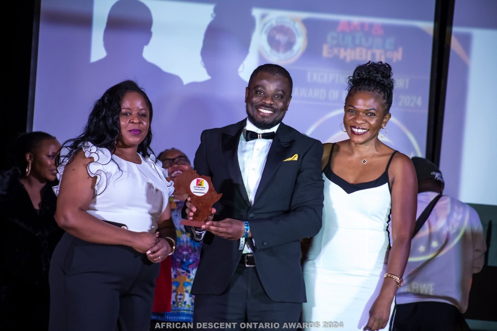 Alex Ahabwe at an African Descent Ontario recognition event