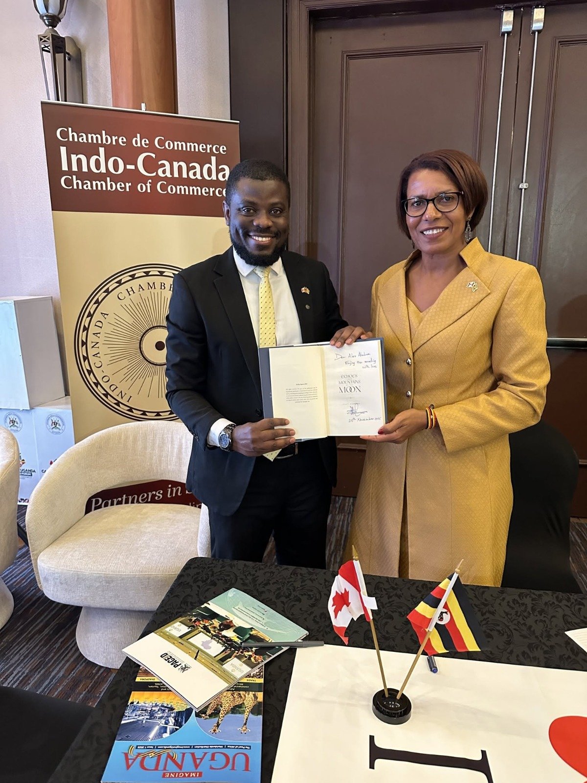 Alex Ahabwe at an Indo-Canada recognition event