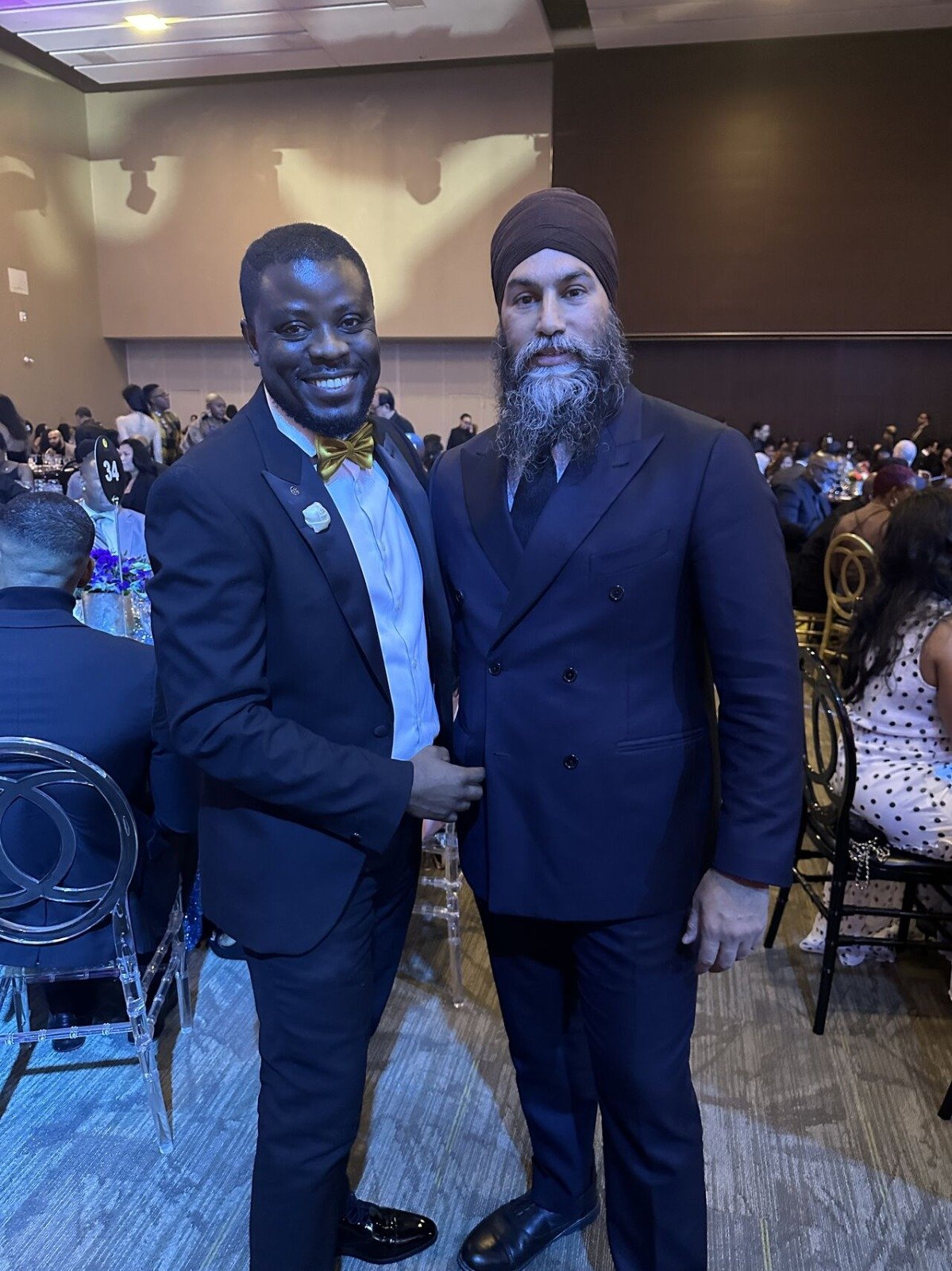 Alex Ahabwe with Jagmeet Singh